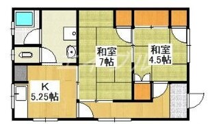 福富西借家（2戸1）の物件間取画像